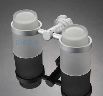 南安衛浴五金精品 廠家直供太空鋁雙杯架JY-4008全方位解析